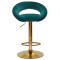 Барний стілець Onder Mebli Holy BAR GD-BASE Зелений B-1003 Оксамит-0-thumb
