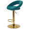 Барний стілець Onder Mebli Holy BAR GD-BASE Зелений B-1003 Оксамит-2-thumb