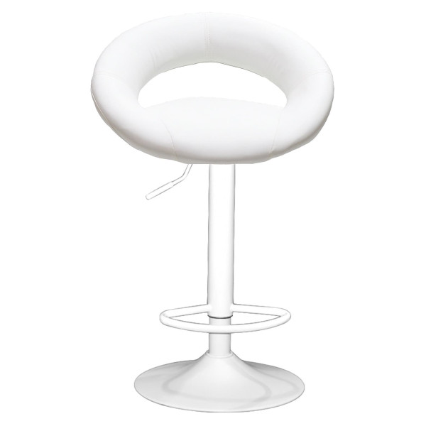 Барний стілець Onder Mebli Holy BAR WT-BASE Білий Екошкіра-0