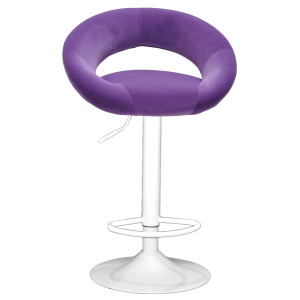 Барний стілець Onder Mebli Holy BAR WT-BASE Пурпур B-1013 Оксамит