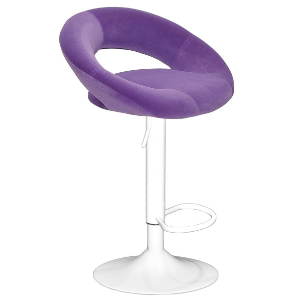 Барний стілець Onder Mebli Holy BAR WT-BASE Пурпур B-1013 Оксамит-1