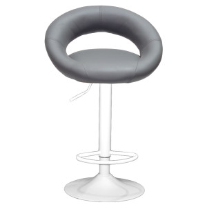 Барний стілець Onder Mebli Holy BAR WT-BASE Сірий 1001 Екошкіра