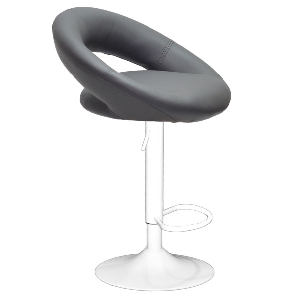 Барний стілець Onder Mebli Holy BAR WT-BASE Сірий 1001 Екошкіра-1