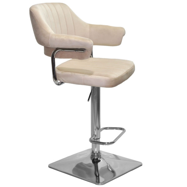 Барный стул Onder Mebli JEFF BAR 4-CH-BASE Бежевый B-1032 Бархат-1