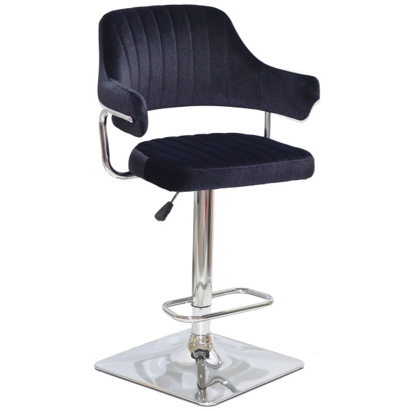 Барный стул Onder Mebli JEFF BAR 4-CH-BASE Черный B-1011 Бархат-0