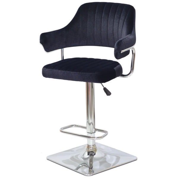 Барный стул Onder Mebli JEFF BAR 4-CH-BASE Черный B-1011 Бархат-1