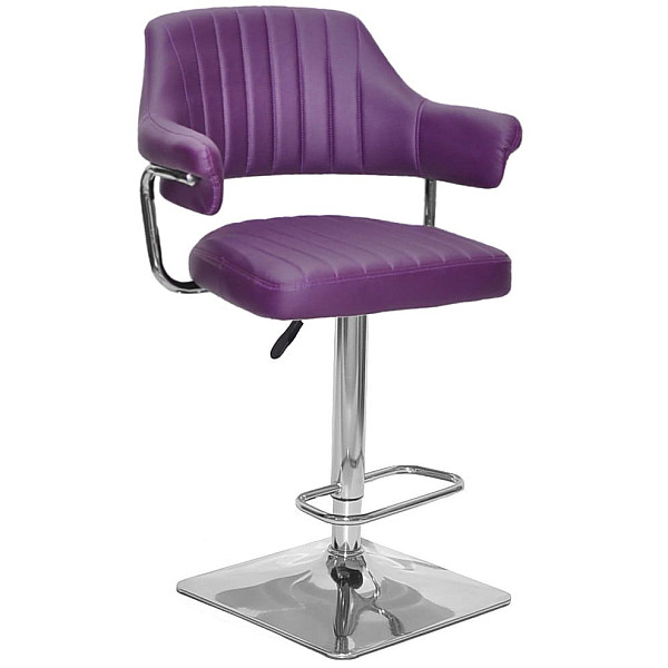 Барний стілець Onder Mebli JEFF BAR 4-CH-BASE Фіолетовий 1031 Екошкіра-0