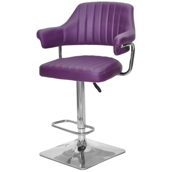Барний стілець Onder Mebli JEFF BAR 4-CH-BASE Фіолетовий 1031 Екошкіра-2
