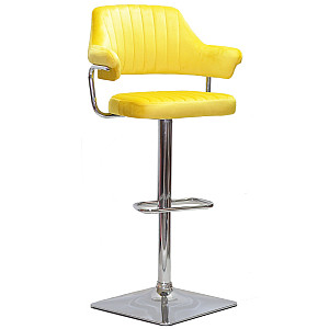 Барный стул Onder Mebli JEFF BAR 4-CH-BASE Желтый B-1027 Бархат
