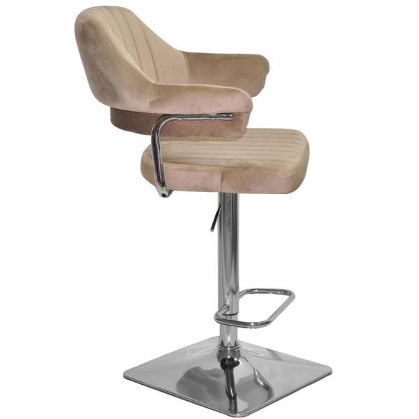 Барный стул Onder Mebli JEFF BAR 4-CH-BASE Кофейный B-1042 Бархат-1