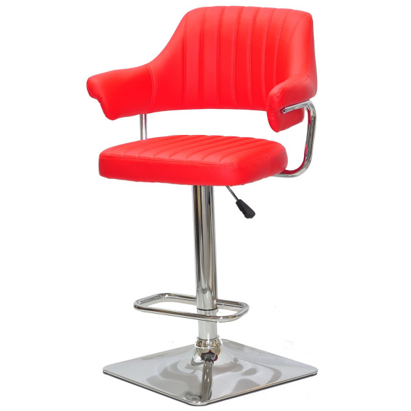 Барный стул Onder Mebli JEFF BAR 4-CH-BASE Красный 1007 Экокожа-1