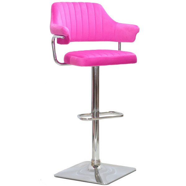 Барный стул Onder Mebli JEFF BAR 4-CH-BASE Малиновый B-1023 Бархат-0