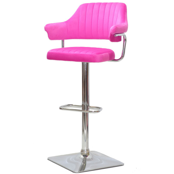 Барный стул Onder Mebli JEFF BAR 4-CH-BASE Малиновый B-1023 Бархат-1