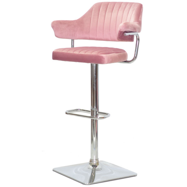 Барний стілець Onder Mebli JEFF BAR 4-CH-BASE Пильна Троянда B-1030 Оксамит-1