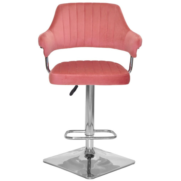 Барний стілець Onder Mebli JEFF BAR 4-CH-BASE Теракотовий B-1018 Оксамит-1