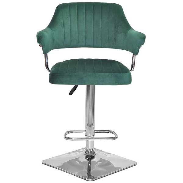 Барний стілець Onder Mebli JEFF BAR 4-CH-BASE Зелений B-1036 Оксамит-1