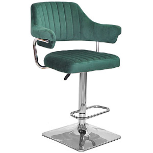 Барний стілець Onder Mebli JEFF BAR 4-CH-BASE Зелений B-1036 Оксамит