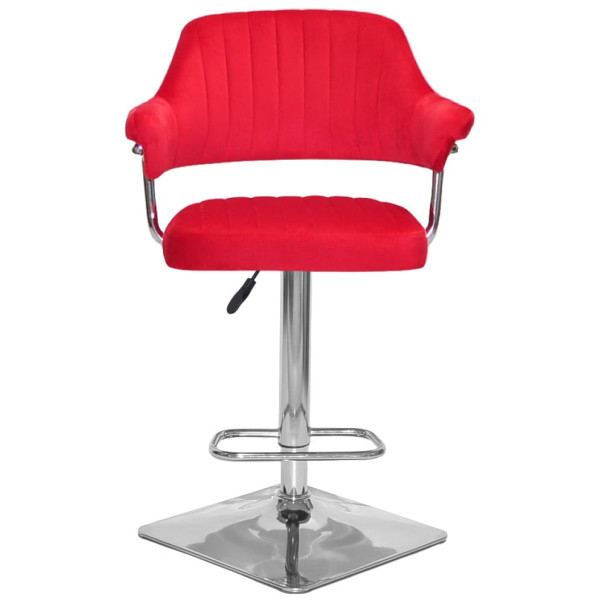 Барный стул Onder Mebli JEFF BAR 4-CH-BASE Красный B-1016 Бархат-1