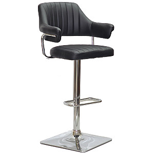 Барный стул Onder Mebli JEFF BAR 4-CH-BASE Черный Экокожа