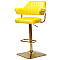 Барний стілець Onder Mebli JEFF BAR 4-GD-BASE Жовтий B-1027 Оксамит-1-thumb