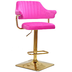 Барный стул Onder Mebli JEFF BAR 4-GD-BASE Малиновый B-1023 Бархат