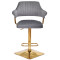 Барный стул Onder Mebli JEFF BAR 4-GD-BASE Серый B-1034 Бархат-2-thumb