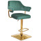Барный стул Onder Mebli JEFF BAR 4-GD-BASE Зеленый B-1036 Бархат-0-thumb