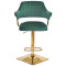 Барный стул Onder Mebli JEFF BAR 4-GD-BASE Зеленый B-1036 Бархат-1-thumb