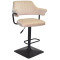 Барный стул Onder Mebli JEFF BAR 4-BK-BASE Бежевый B-1032 Бархат-0-thumb