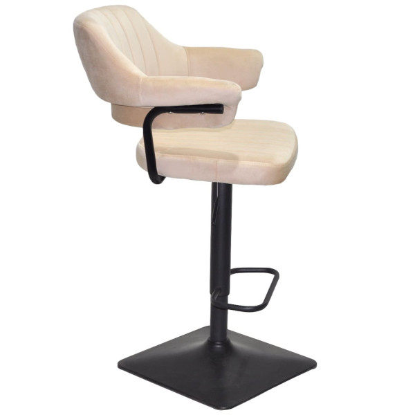 Барный стул Onder Mebli JEFF BAR 4-BK-BASE Бежевый B-1032 Бархат-1