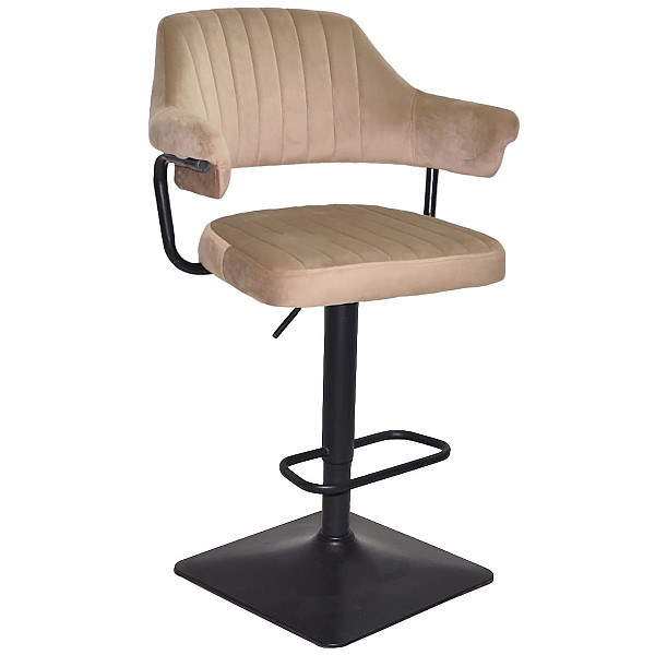 Барный стул Onder Mebli JEFF BAR 4-BK-BASE Кофейный B-1042 Бархат-0