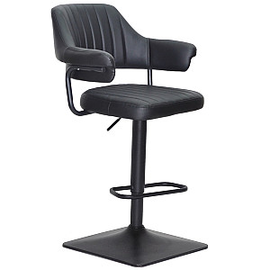 Барный стул Onder Mebli JEFF BAR 4-BK-BASE Черный Екокожа