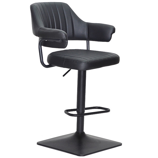 Барный стул Onder Mebli JEFF BAR 4-BK-BASE Черный Екокожа-0
