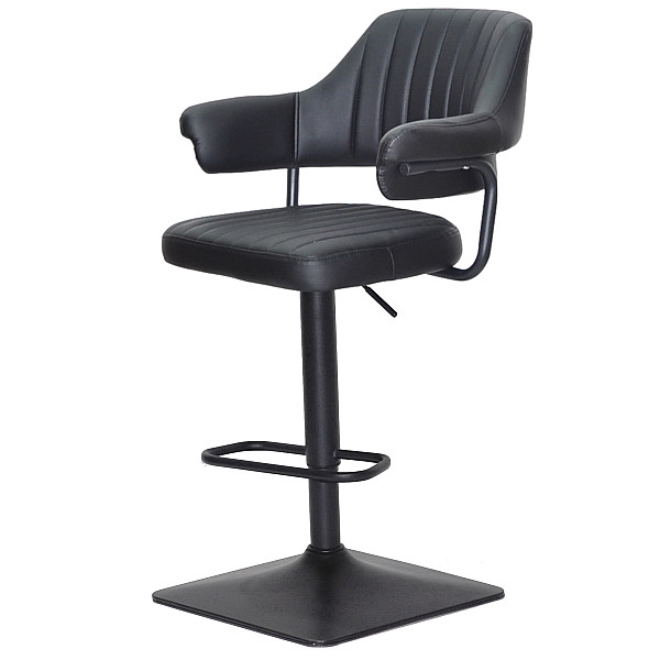 Барный стул Onder Mebli JEFF BAR 4-BK-BASE Черный Екокожа-2