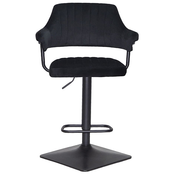 Барный стул Onder Mebli JEFF BAR 4-BK-BASE Черный B-1011 Бархат-1