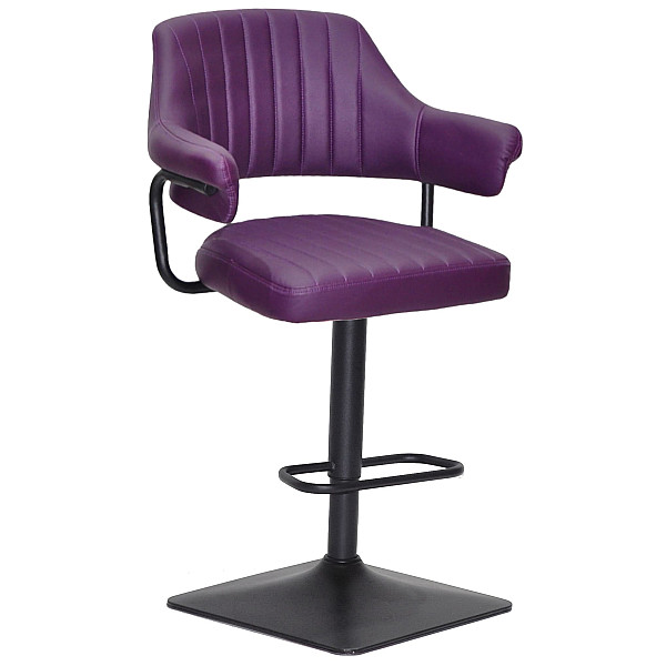 Барний стілець Onder Mebli JEFF BAR 4-BK-BASE Фіолетовий 1031 Екошкіра-0