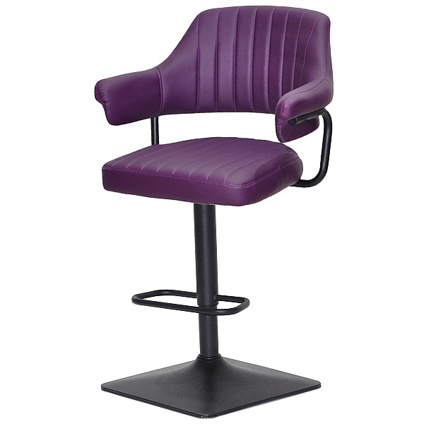 Барний стілець Onder Mebli JEFF BAR 4-BK-BASE Фіолетовий 1031 Екошкіра-2