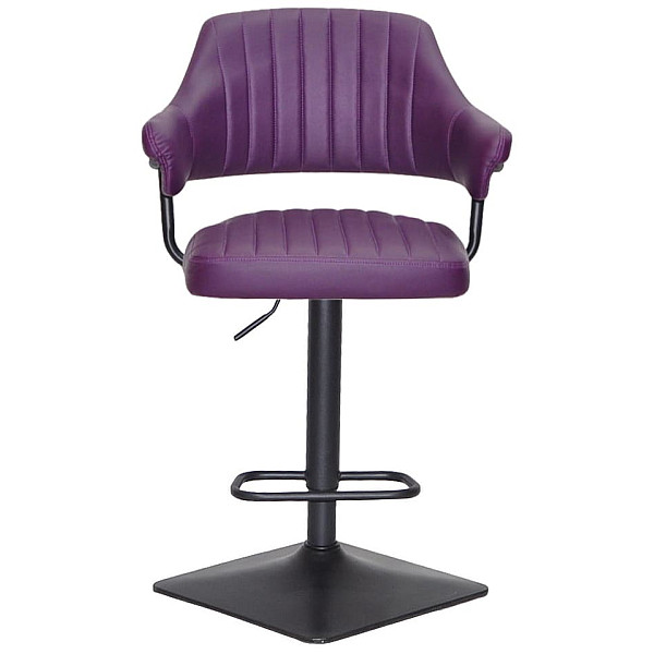 Барний стілець Onder Mebli JEFF BAR 4-BK-BASE Фіолетовий 1031 Екошкіра-1