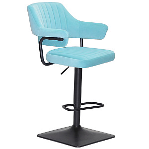 Барный стул Onder Mebli JEFF BAR 4-BK-BASE Голубой B-1019 Бархат