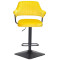Барный стул Onder Mebli JEFF BAR 4-BK-BASE Желтый B-1027 Бархат-1-thumb