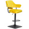 Барный стул Onder Mebli JEFF BAR 4-BK-BASE Желтый B-1027 Бархат-0-thumb