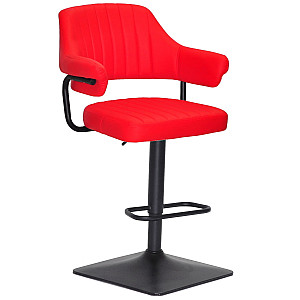 Барный стул Onder Mebli JEFF BAR 4-BK-BASE Красный 1007 Екокожа