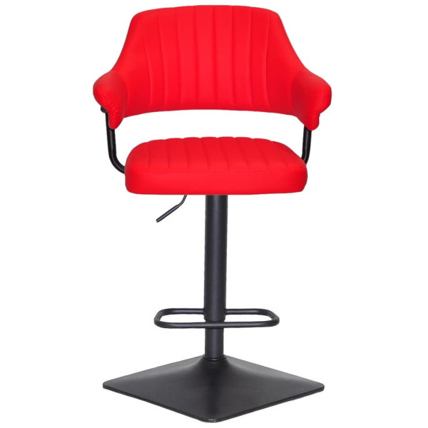 Барный стул Onder Mebli JEFF BAR 4-BK-BASE Красный 1007 Екокожа-1