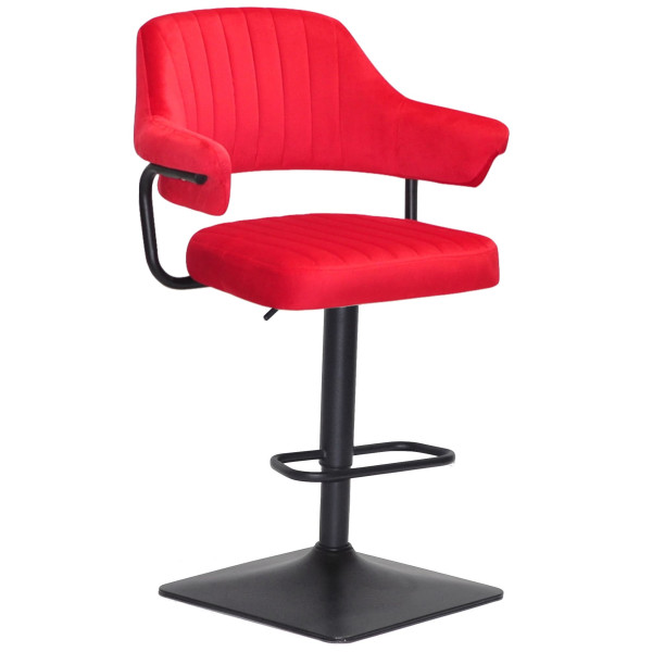 Барный стул Onder Mebli JEFF BAR 4-BK-BASE Красный B-1016 Бархат-0