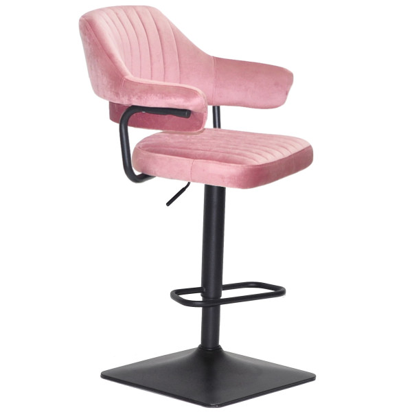 Барный стул Onder Mebli JEFF BAR 4-BK-BASE Пыльная Роза B-1030 Бархат-0