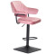 Барный стул Onder Mebli JEFF BAR 4-BK-BASE Пыльная Роза B-1030 Бархат-0-thumb