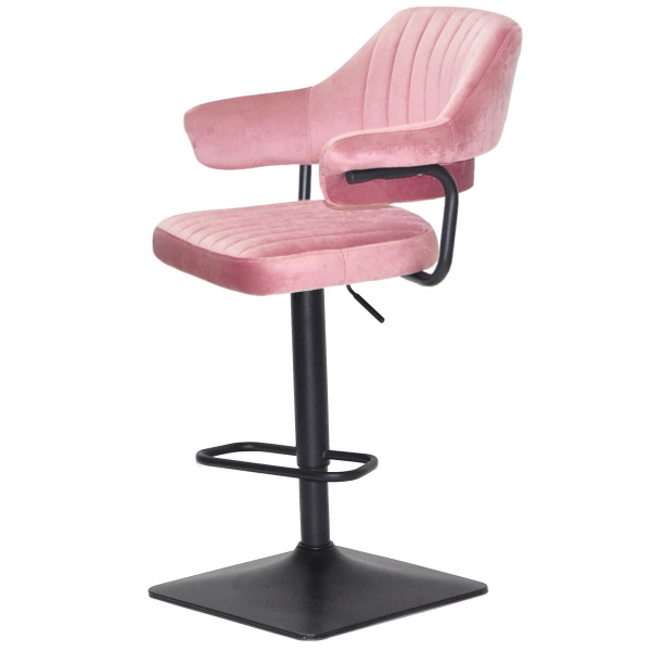 Барный стул Onder Mebli JEFF BAR 4-BK-BASE Пыльная Роза B-1030 Бархат-2