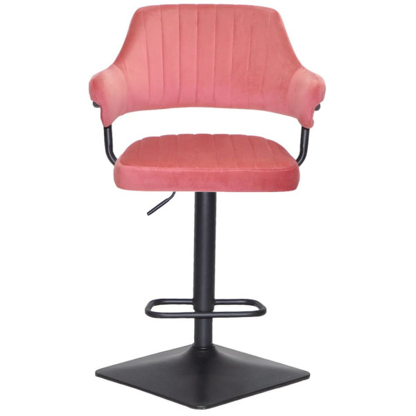 Барный стул Onder Mebli JEFF BAR 4-BK-BASE Терракотовый B-1018 Бархат-1