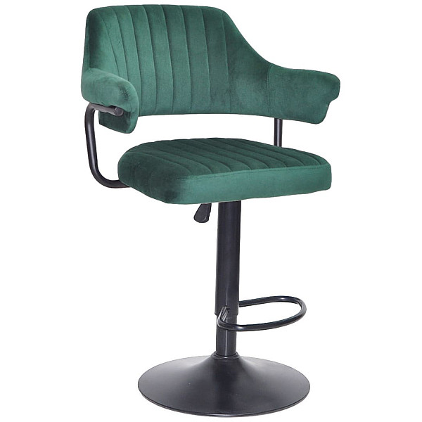 Барный стул Onder Mebli JEFF BAR BK-BASE Зеленый B-1036 Бархат-0
