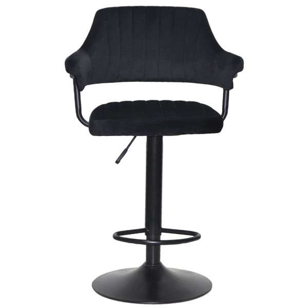 Барный стул Onder Mebli Jeff BAR BK-BASE Черный B-1011 Бархат-1